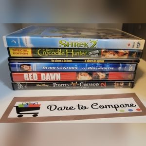 Stack of 6 DVDs